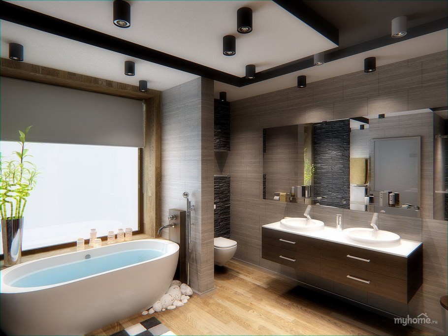 Ванная комната в коттедже