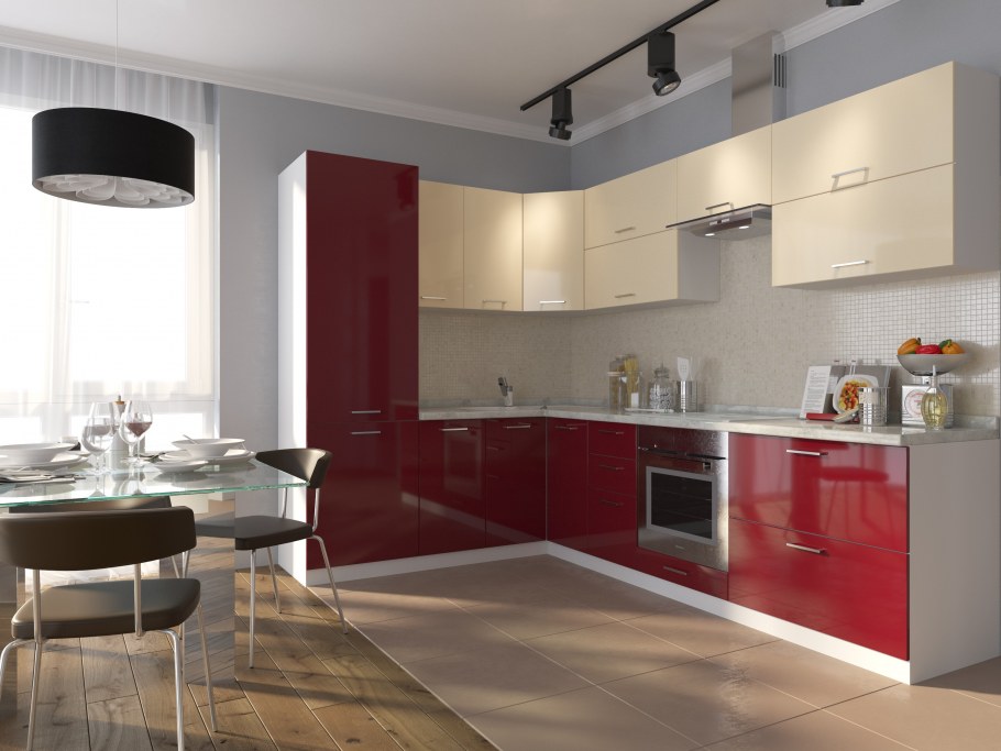 Красивые встроенные кухни