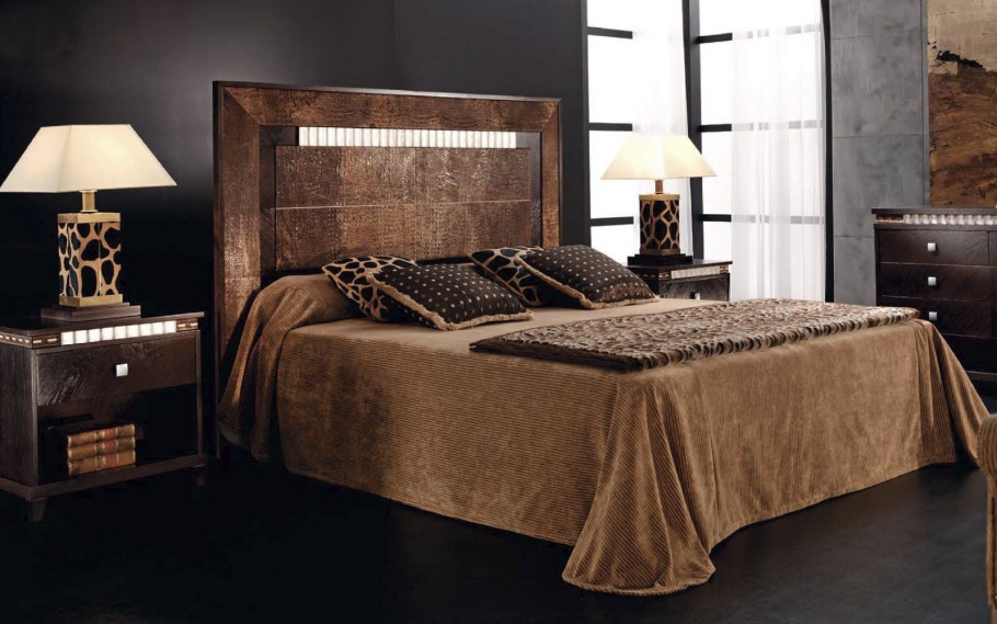 Кровать кожа крокодила