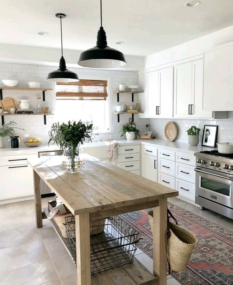 Кухня в современном фермерском стиле