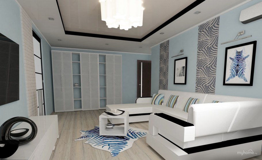 Минимализм гостиная хрущевка