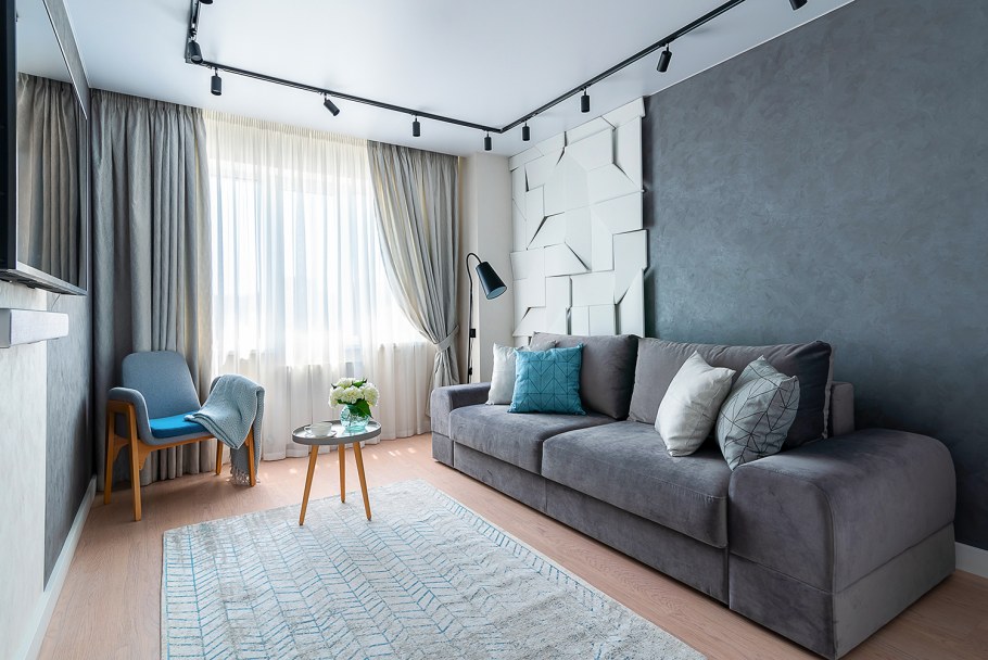 Минимализм гостиная хрущевка