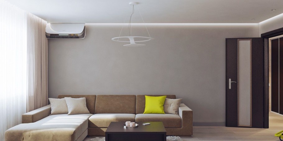 Интерьер гостиной в квартире Минимализм Шапошников