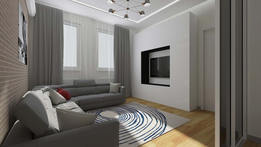 Однокомнатная хрущевка в стиле Минимализм