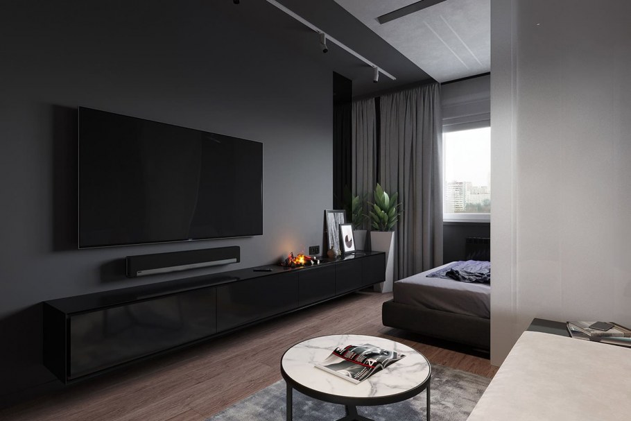 Однокомнатная хрущевка в стиле Минимализм