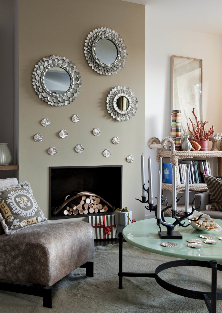 Стеновые панели в интерьере гостиной