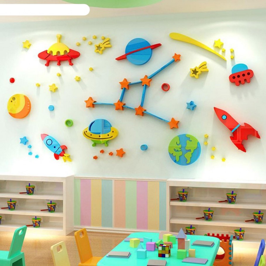 Украшение стен в детском саду