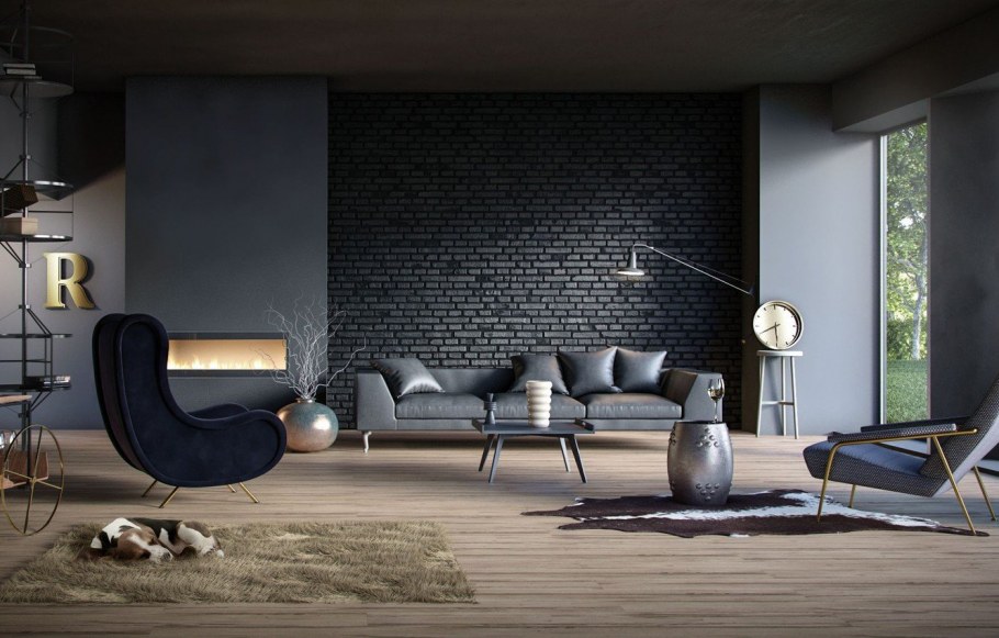 Обои темные со светлыми