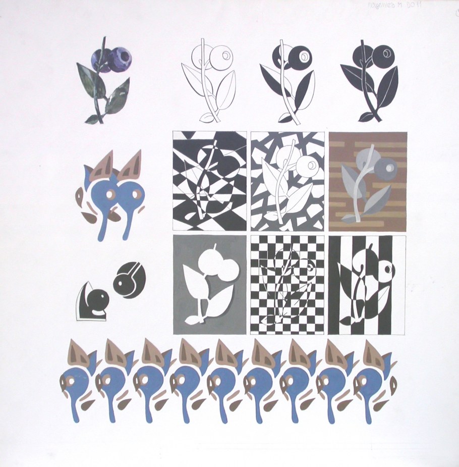 Абстрактная композиция из геометрических фигур