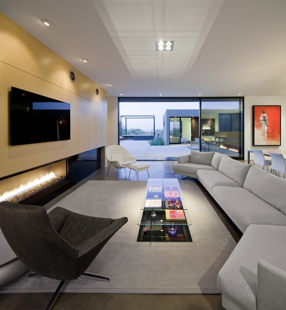 Гостиная в стиле Хай тек