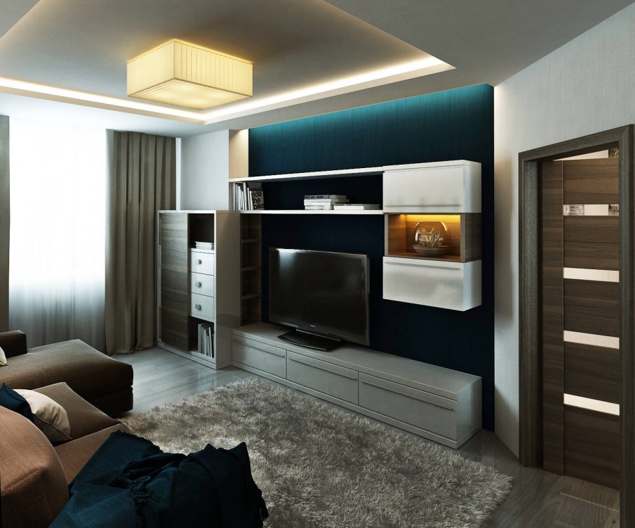 Гостиная в стиле Хай тек