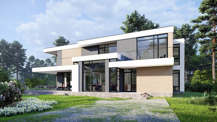 Дом Минимализм