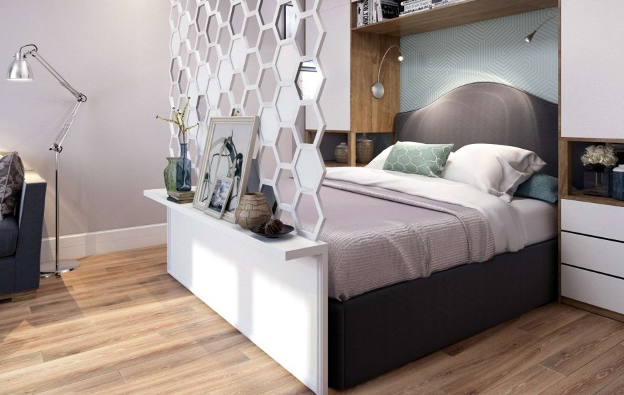 Зонирование спальни