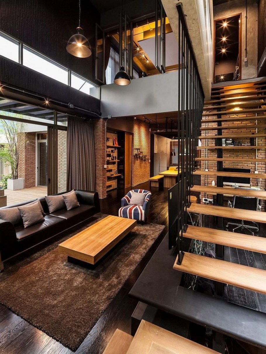 Домик в стиле лофт