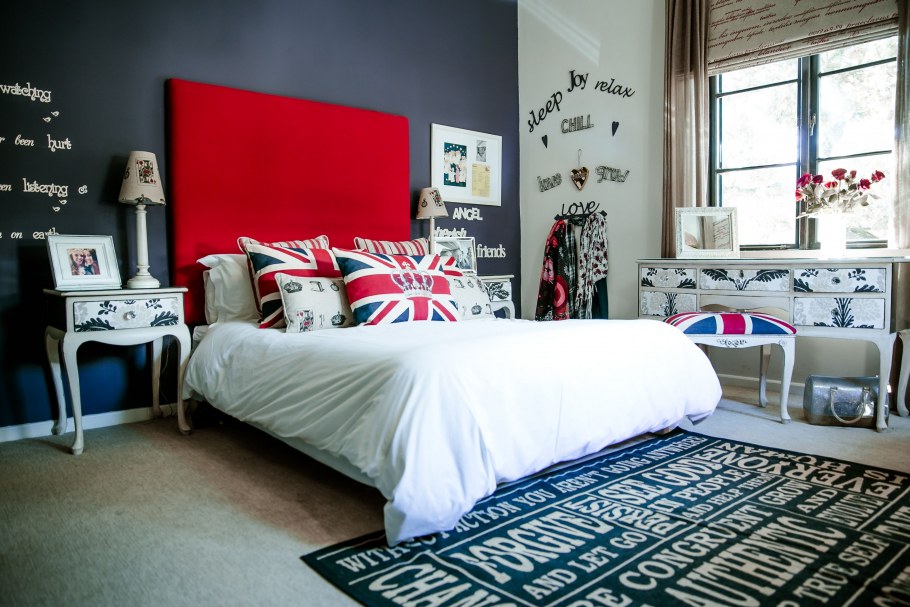 Комната в британском стиле для подростка