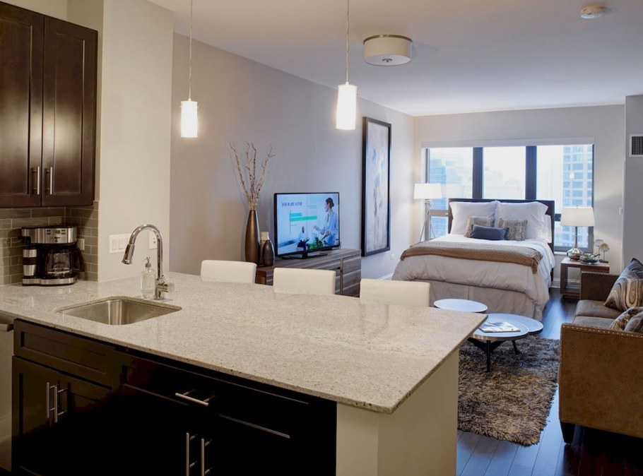 Совмещенные кухни со спальным местом