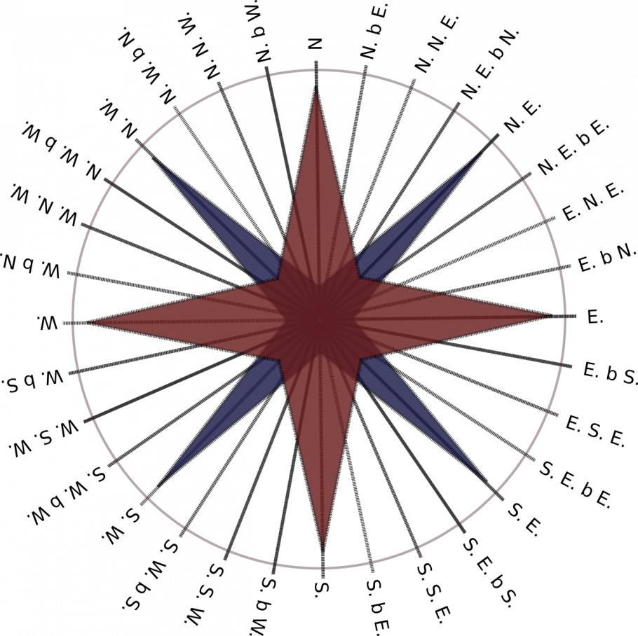 Роза ветров 12 лучей