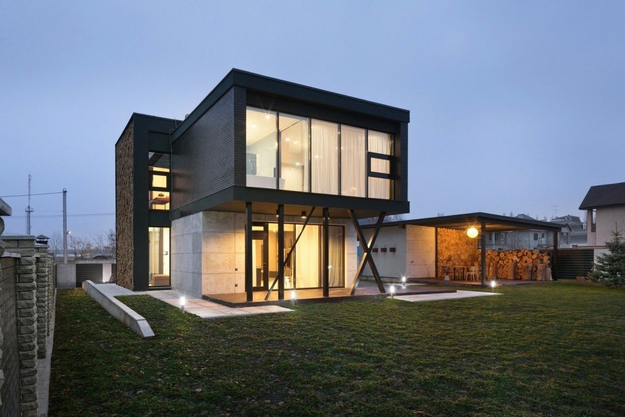 Дом в стиле Модерн хайтек