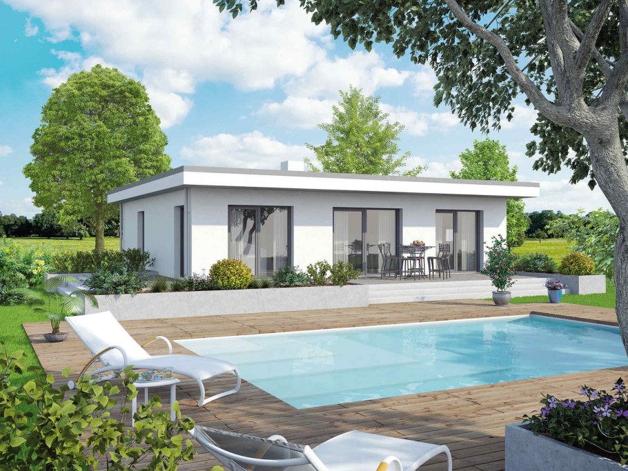 Одноэтажное бунгало