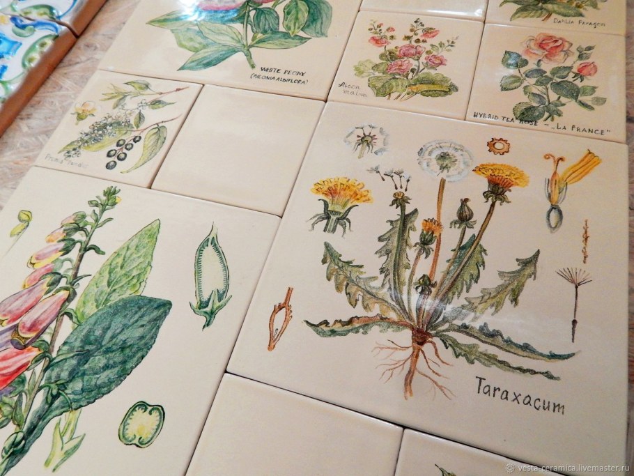 Кухонный фартук изразцы