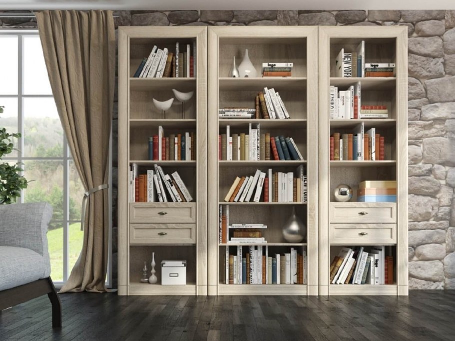 Книжные шкафы в интерьере
