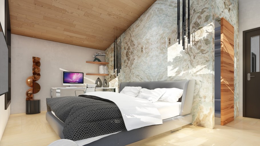 Обои на мансарде в детской