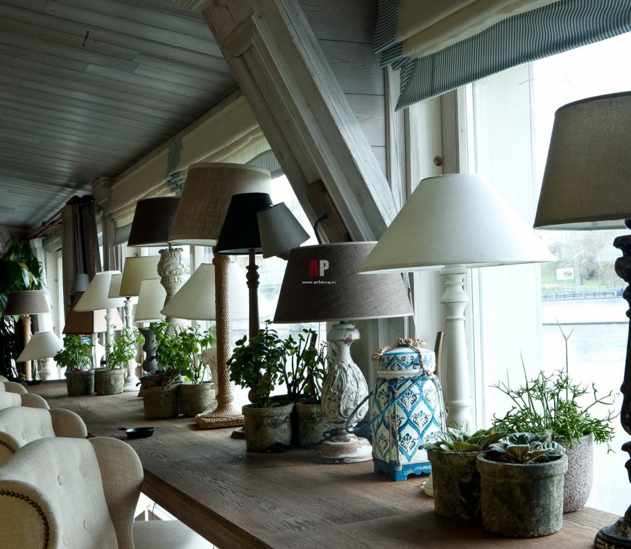 Интерьер кафе в стиле шебби Шик