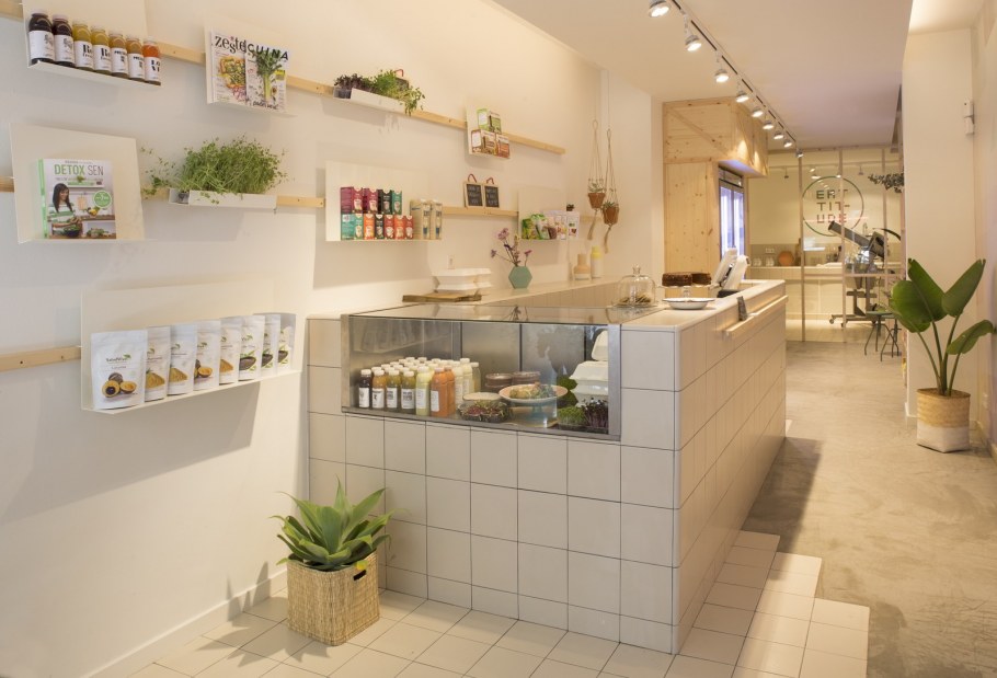 Вегетарианский магазин интерьер