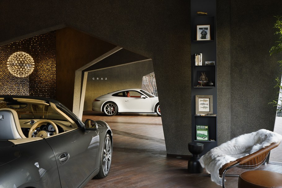 Современный интерьер гаража 18 м2