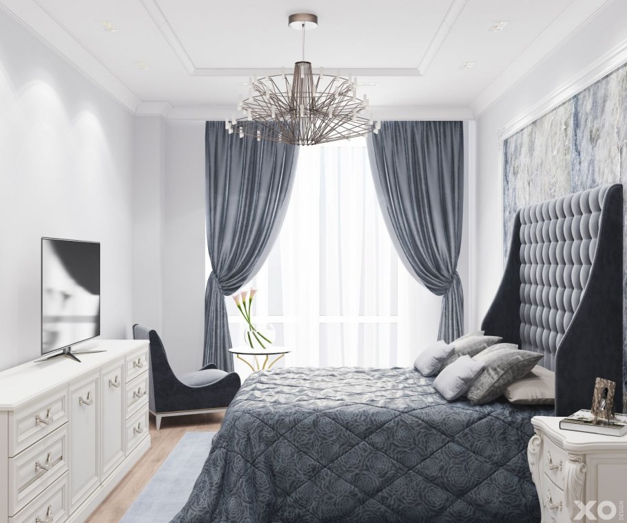 Шторы в спальню Неоклассика