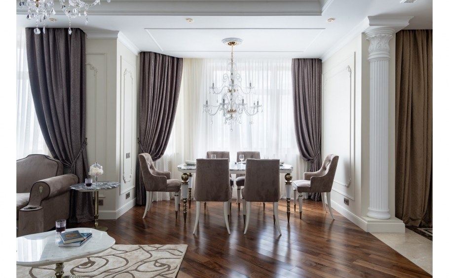 Шторы Неоклассика в интерьере