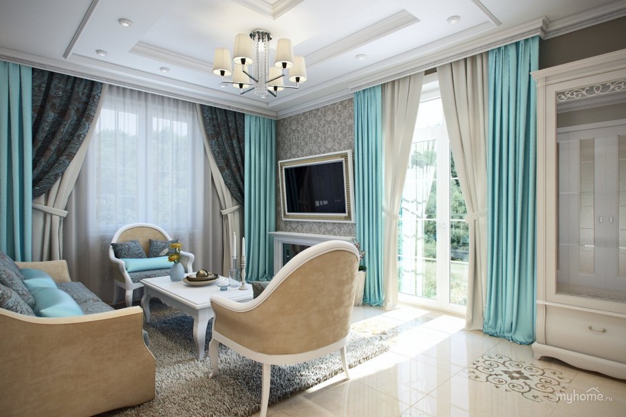 Гостиная Неоклассика Тиффани