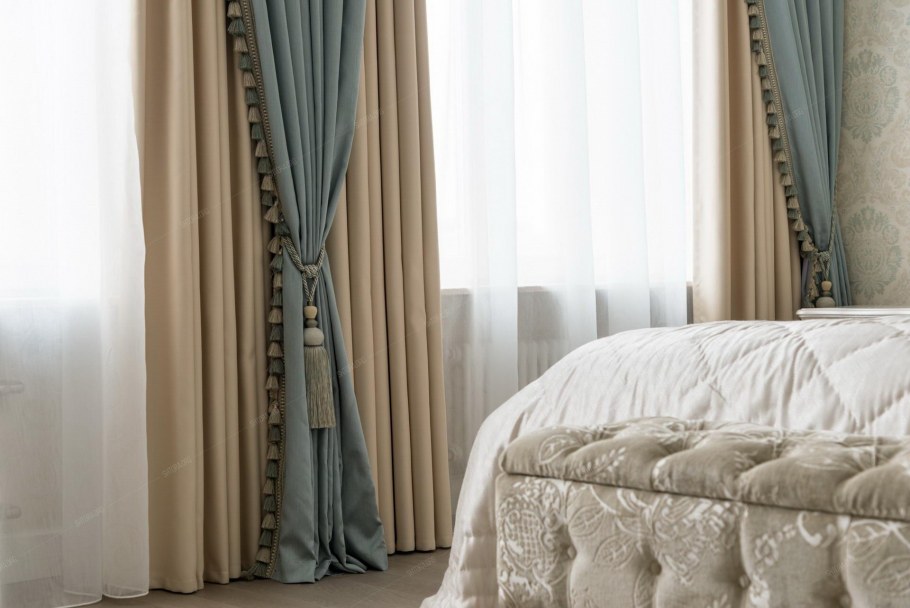 Портьеры Неоклассика для спальни