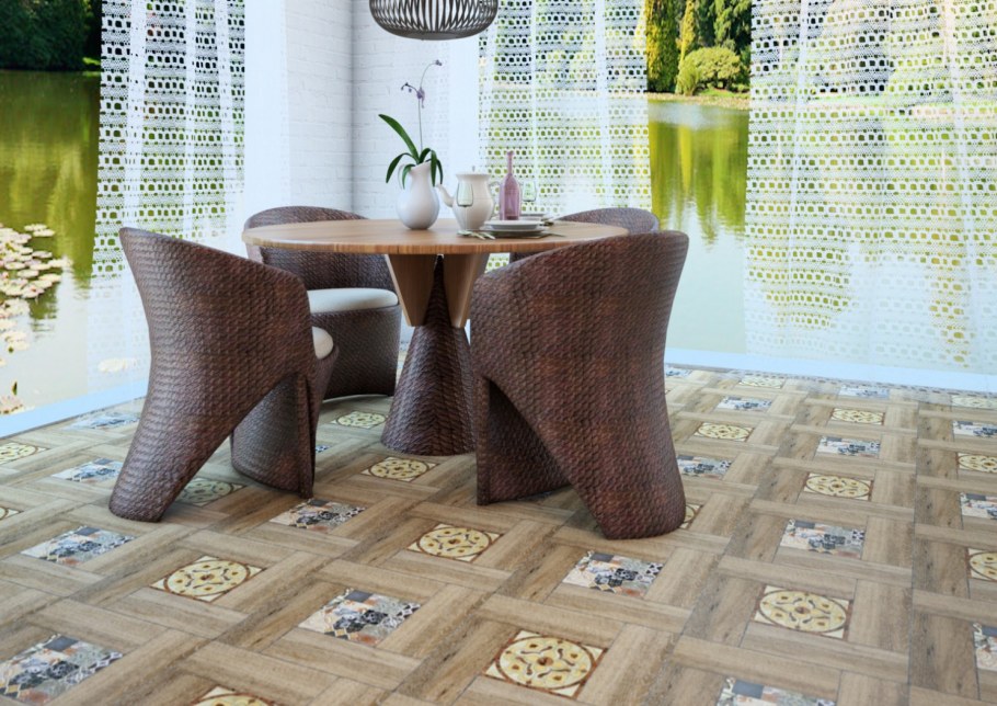 Напольная плитка ранчо Уралкерамика