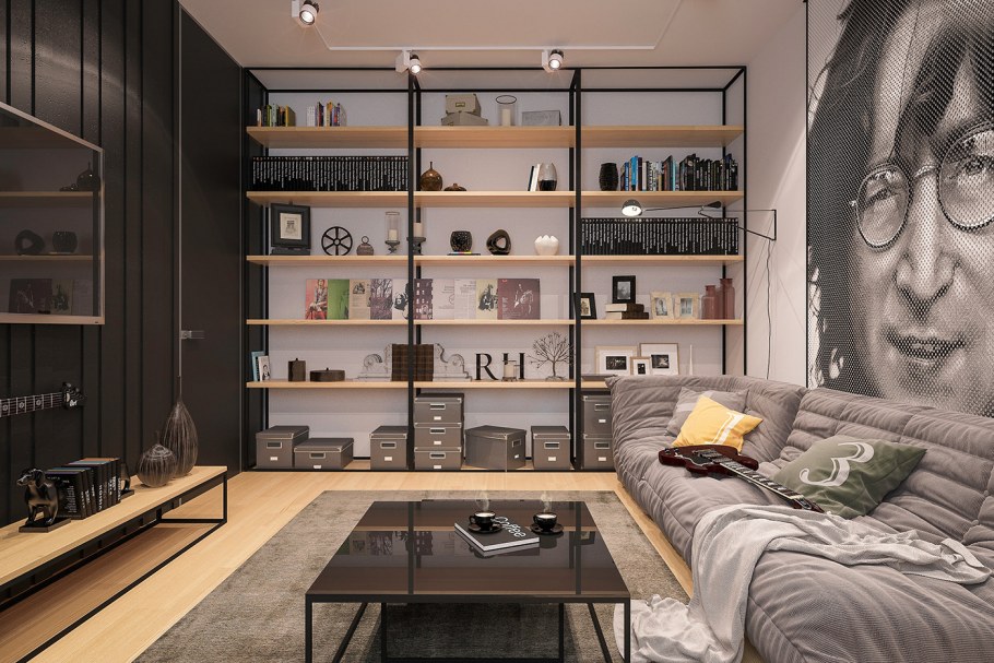 Квартира музыканта интерьер