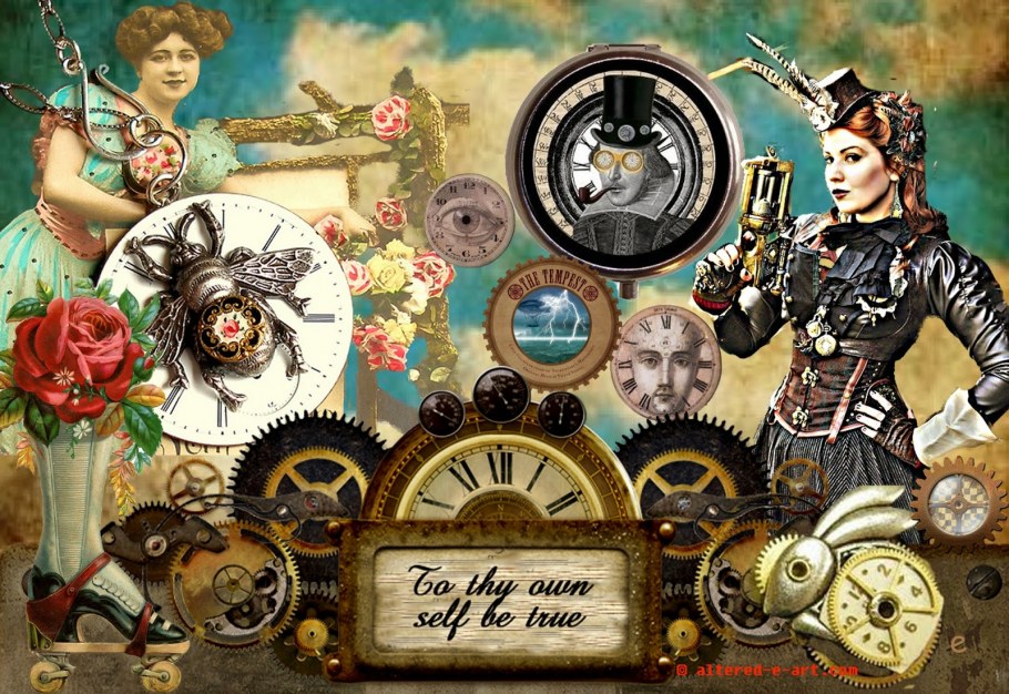 Карта мира стимпанк