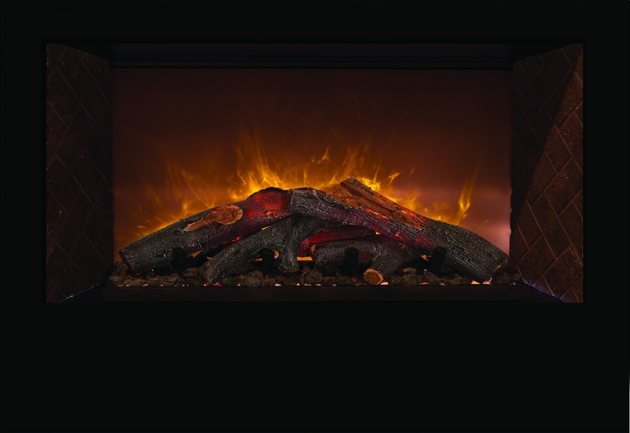 Имитация огня в камине