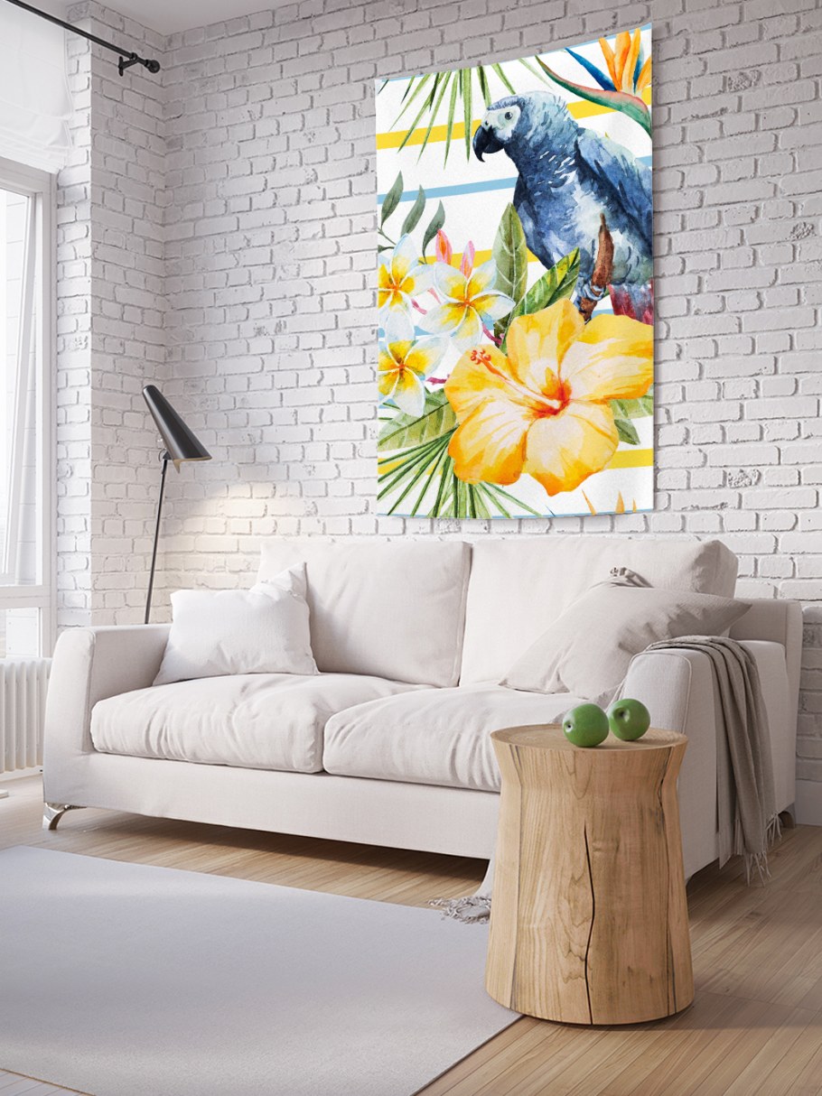 Попугаи в панно на стену