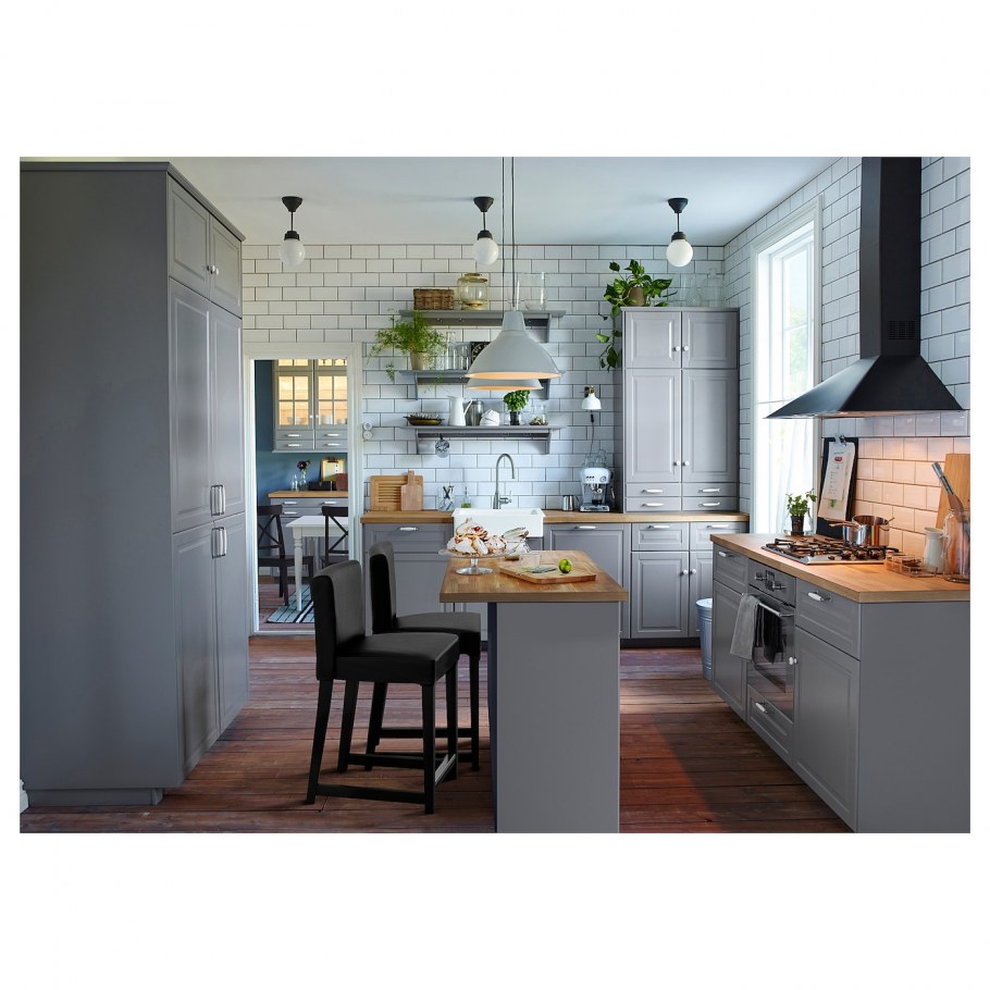 Серая кухня икеа