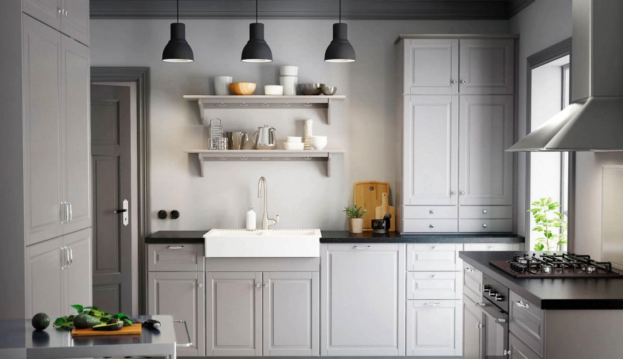 Кухня икеа Будбин белая