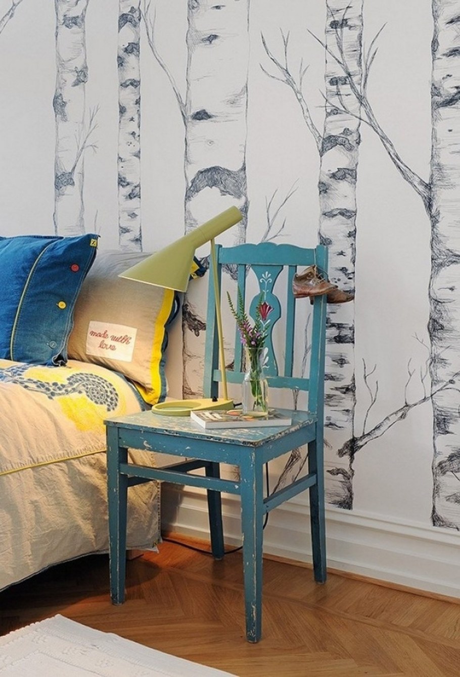 Береза в интерьере