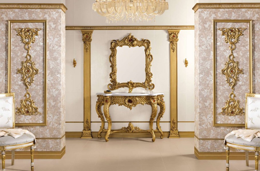 Золотая плитка Peronda