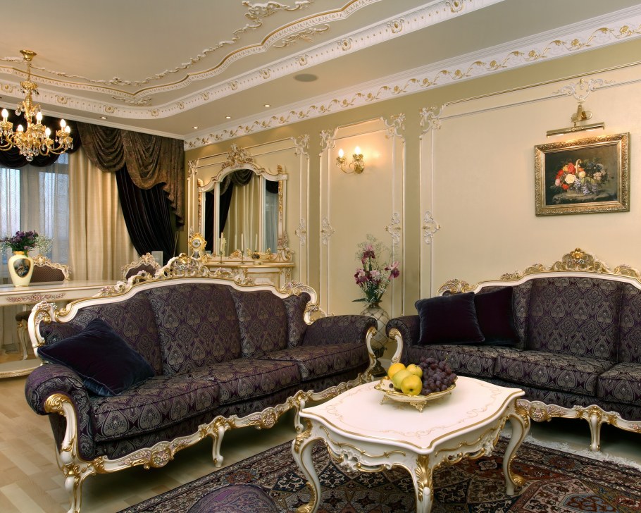 Гостиная в дворцовом стиле