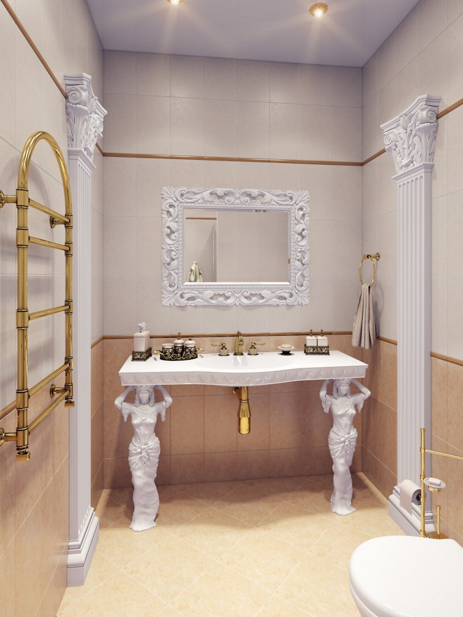 Ванная в стиле Ампир Барокко