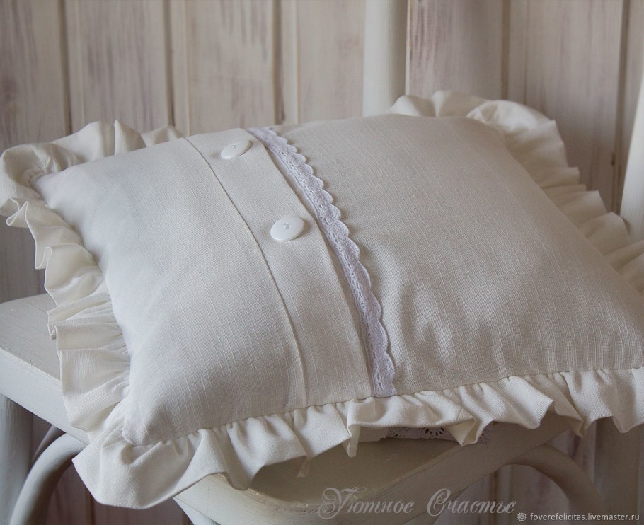 Наволочки для подушек с кружевом
