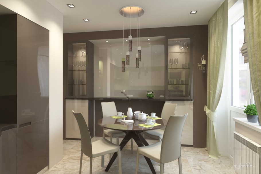 Двухкомнатная квартира в одном стиле