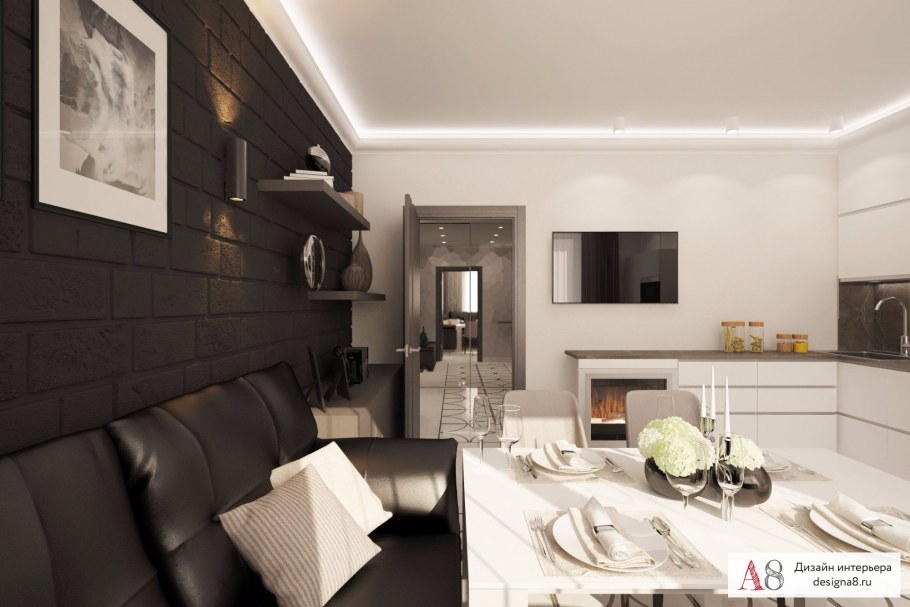 Современный дизайн квартиры двухкомнатной