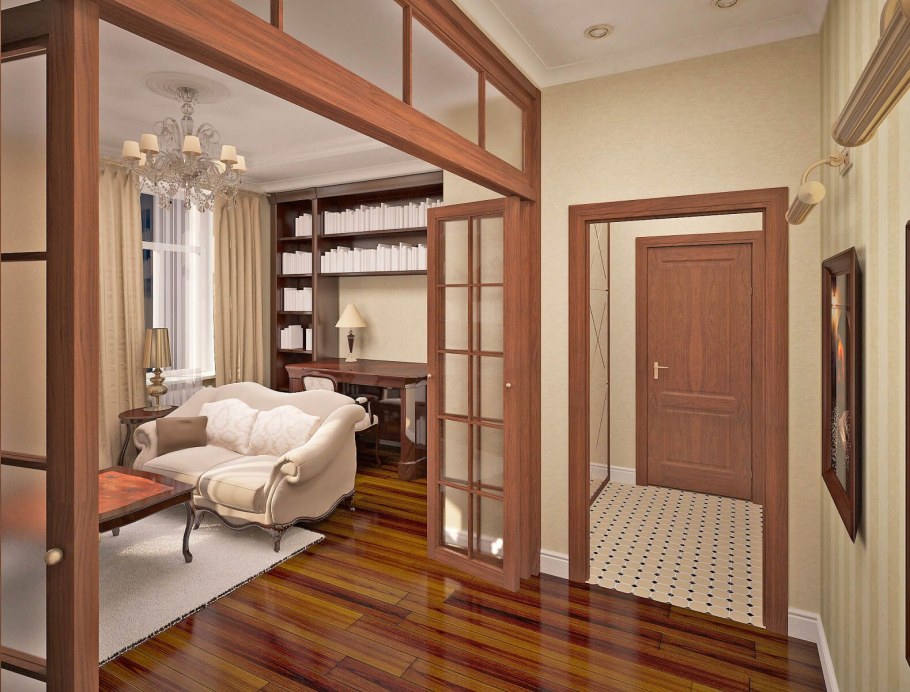 Интерьер 2х комнатной квартиры 70кв.м