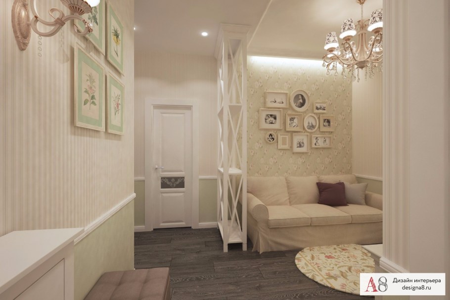 Дизайнерские проекты квартир двухкомнатной 68 кв м