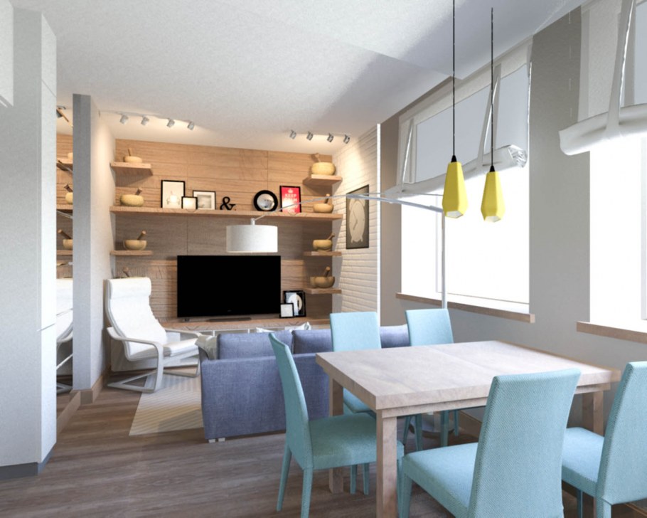 Интерьер двухкомнатной квартиры